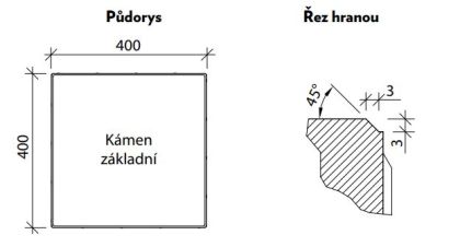 CSB DLAŽBA FORMELA II 40 x 40 x 5 cm Okr (paleta 84 ks)