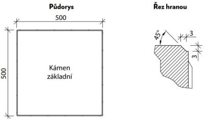 CSB DLAŽBA FORMELA III 50 x 50 x 5 cm Červená (paleta 40 ks)