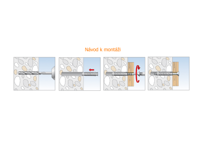 Fischer Hmoždinka SX 5 x 25 (balení 100 ks) DOPRODEJ