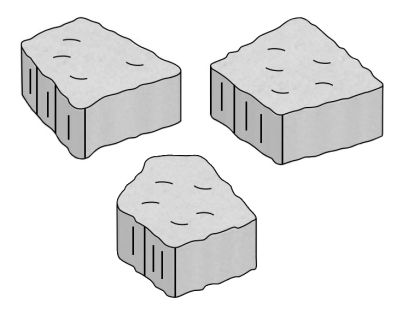 CSB DLAŽBA GRANITO skladba 117 kamenů 6 cm Bílá (paleta 9,5472 m² / vrstva 0,7956 m²)