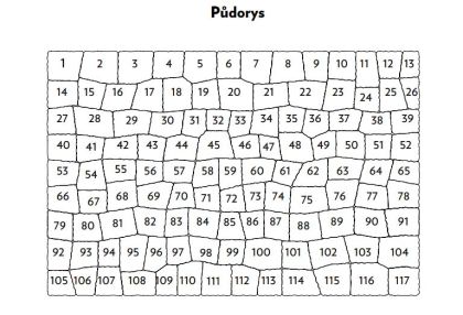 CSB DLAŽBA GRANITO skladba 117 kamenů 6 cm Bílá (paleta 9,5472 m² / vrstva 0,7956 m²)