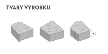 CSB DLAŽBA GRANITO skladba 117 kamenů 6 cm Šedá (paleta 9,5472 m² / vrstva 0,7956 m²)