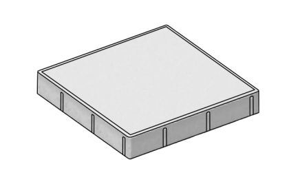CSB DLAŽBA FORMELA I 30 x 30 x 5 cm Červená standard neskladba (paleta 120 ks)