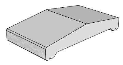 CSB CSBLOK stříška 40 Červená 23 x 50 x 8,4 cm (paleta 28 ks)