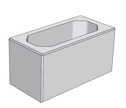 CSB SOLOBLOK 40 x 20 x 20 cm Okr základní (paleta 60 ks)