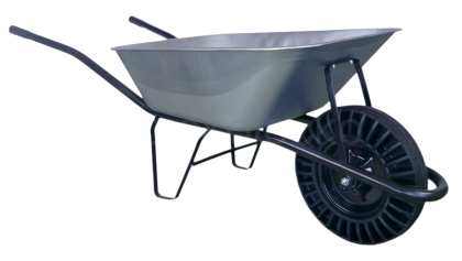 Kolečko stavební KS80 - korba tažená pozinkovaná, kolo bantam, 80 litrů