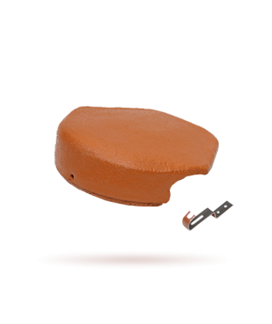 Bramac Uzávěra hřebene beton. EU s příchytkou barva CIHL.ČERVENÁ