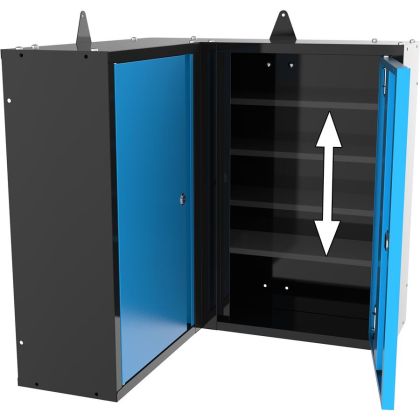 Závěsná rohová skříňka GWES 2TE