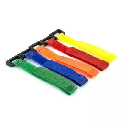 Pásky na suchý zip 16x310mm, černé 10 ks