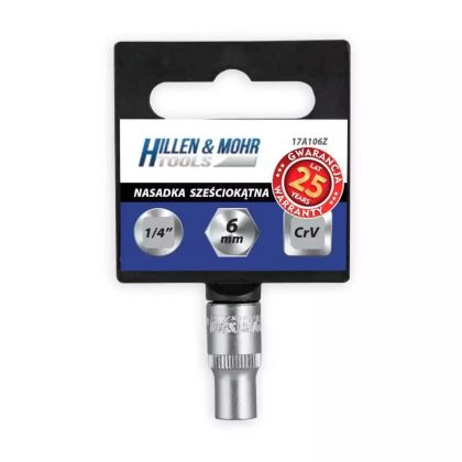 Nástrčná hlavice, šestihran 1/4
