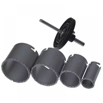 Vrtací korunky, karbid wolfram. sada, průme r33,43,53,67,73