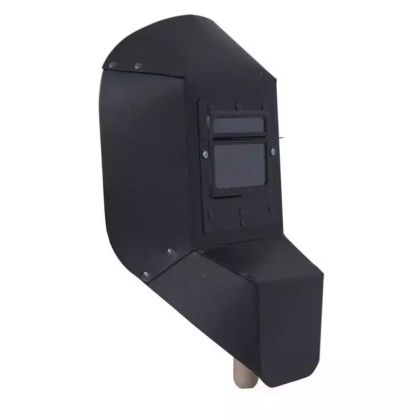 Svářecí štít 235x385x85mm, filtr80x100mm,rukojeť dřevěná