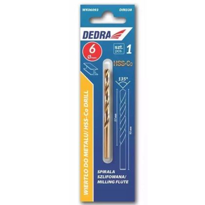 Vrták na kov kobaltový 3,2x65mm, HSS, DIN338, 1 ks