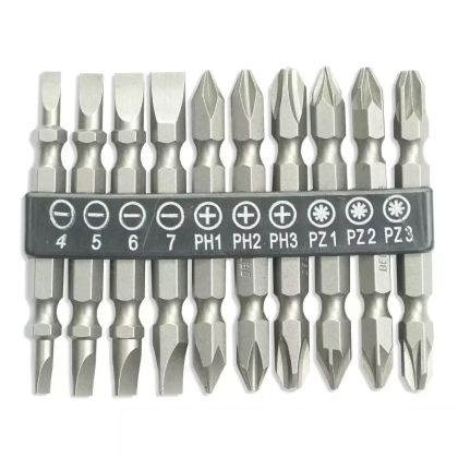 Sada šroubovacíchbitů10ks,50mm: SL5.5,6.5,PH1/2x2,PZ1/2x2