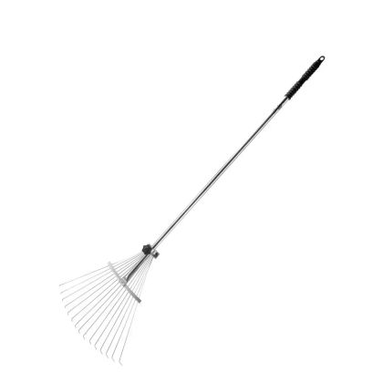 Hrábě s dřevěnou násadou, pvc oranžové 134cm,Fi 22mm