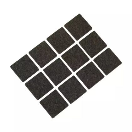 Plstěné samolepicí podložky sada 8 ks, kulaté 25 mm, hnědá