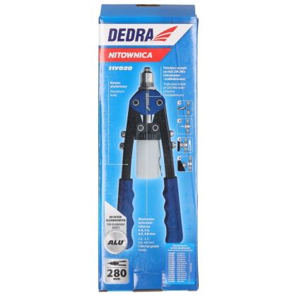 Čelní nýtovací kleště na hliníkové nýty,délka 280mm