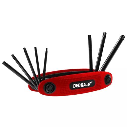 Šestihranné klíče 1,5-8 mm sada 8 ks, CRV, černěné