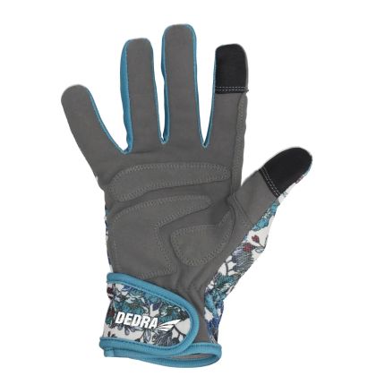 Zahradní rukavice, květinový potisk, velikost 9