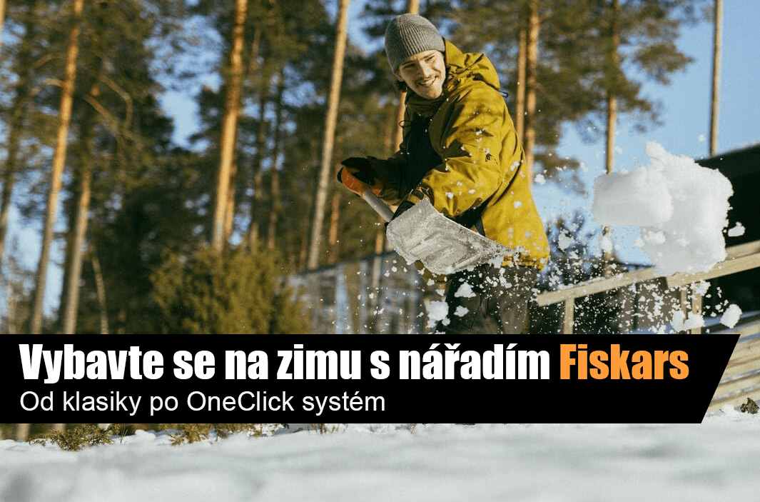 Vybavte se na zimu s nářadím Fiskars: Od klasiky po OneClick systém