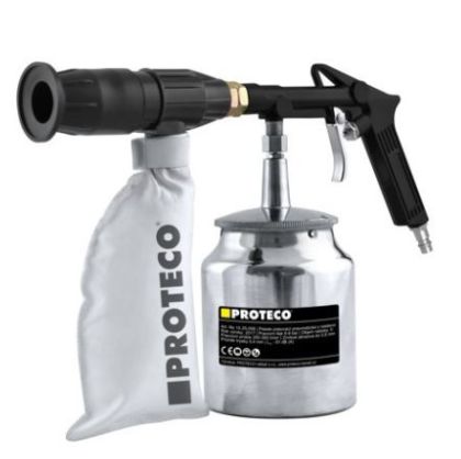 Pneumatická pískovací pistole PROTECO se sběrem abraziva