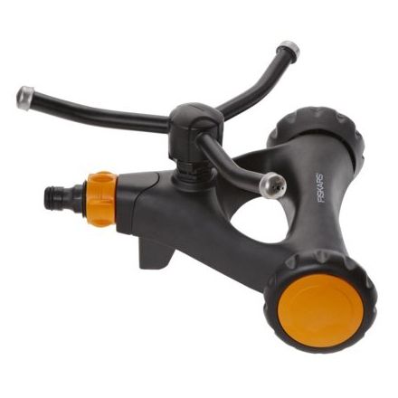 Zavlažovač FISKARS vířivý kovový s kolečky