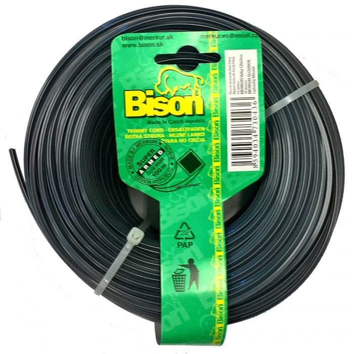 Struna BISON ARMED Super Profi čtyřhranná 3 mm / 100 m