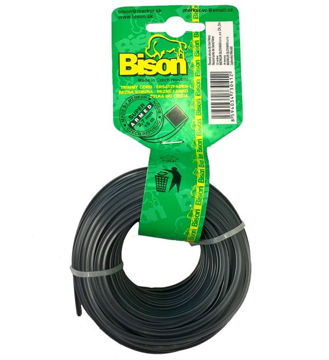 Struna BISON ARMED Super Profi čtyřhranná 2,7 mm / 15 m
