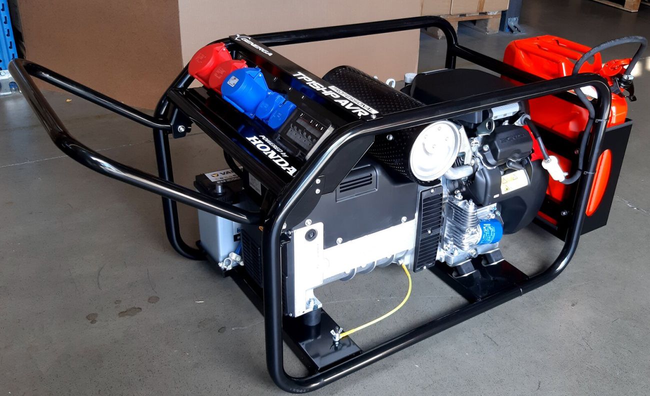 Elektrocentrála HONDA TP 12 HP s podvozkem