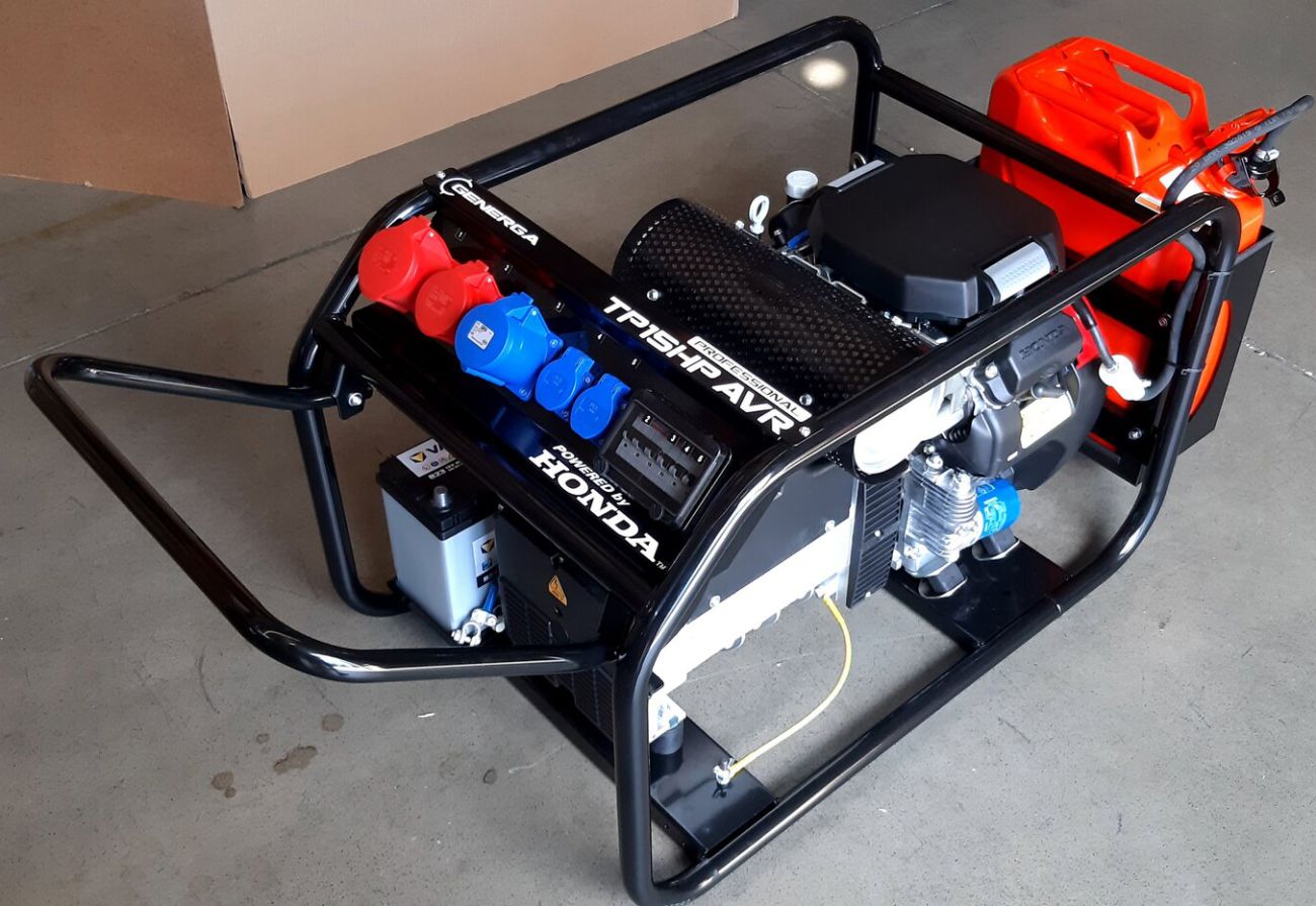 Elektrocentrála HONDA TP 12 HP AVR s podvozkem