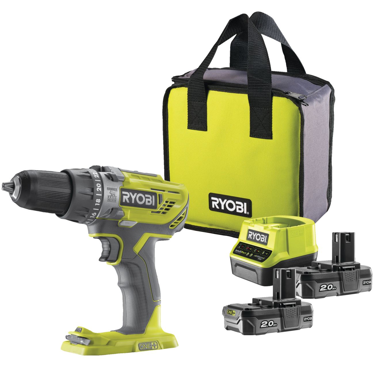 Aku příklepový šroubovák RYOBI R18PD3-220S ONE+