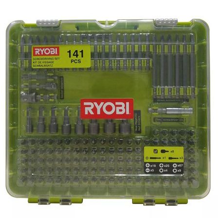 Sada šroubovacích bitů RYOBI RAKD141 141 ks