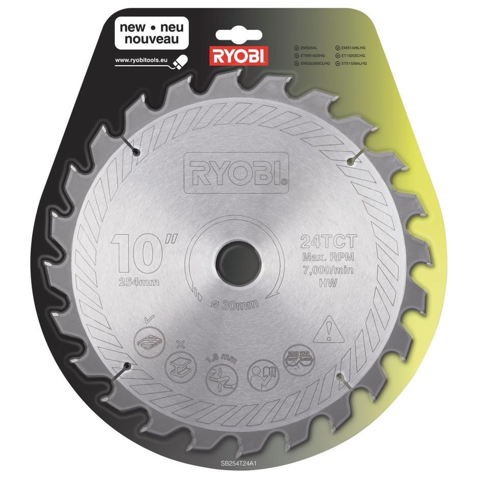 Pilový kotouč RYOBI SB254T24A1 254 mm