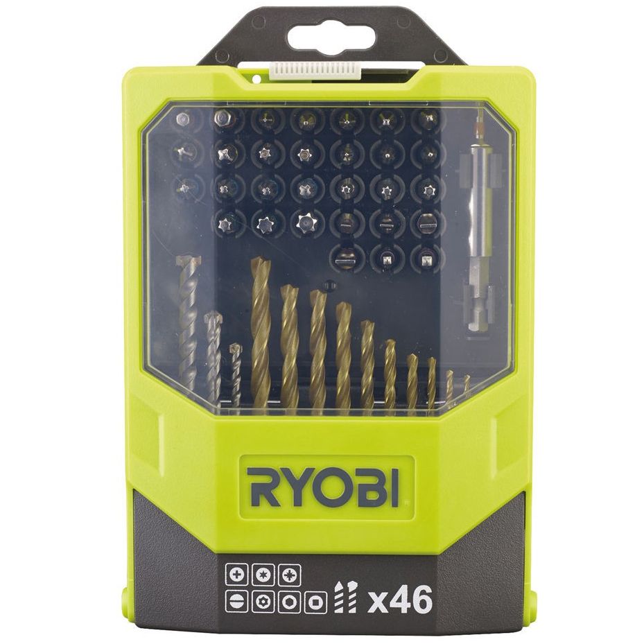 Sada vrtacích a šroubovacích bitů RYOBI RAK46MIX 46 ks