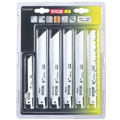 Sada pilových plátků RYOBI RAK06RB 6 ks