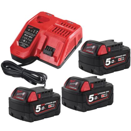 Sada akumulátorů a nabíječky MILWAUKEE M18 NRG-503