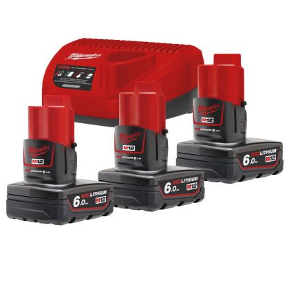 Sada akumulátorů a nabíječky MILWAUKEE M12 NRG-603