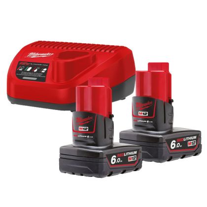 Sada akumulátorů a nabíječky MILWAUKEE M12 NRG-602