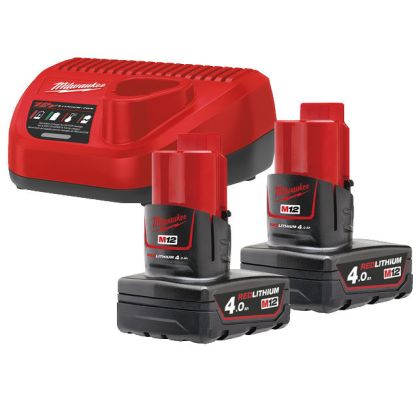 Sada akumulátorů a nabíječky MILWAUKEE M12 NRG-402