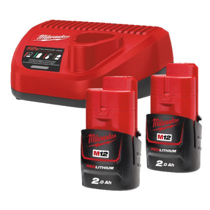 Sada akumulátorů a nabíječky MILWAUKEE M12 NRG-202