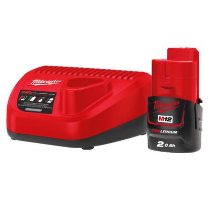 Sada akumulátoru a nabíječky MILWAUKEE M12 NRG-201