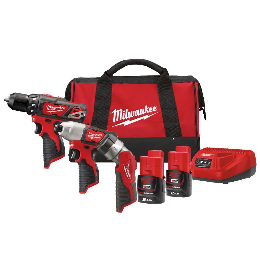 Aku sada nářadí MILWAUKEE M12 BPP3A-202B