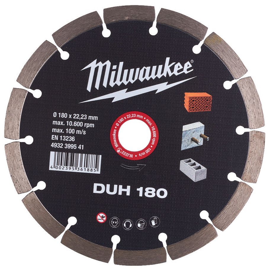 Diamantový kotouč MILWAUKEE DUH 180 mm