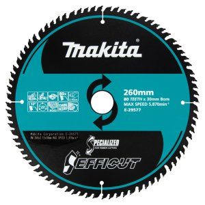 Pilový kotouč MAKITA Efficut TCT 260x30 mm 80 zubů