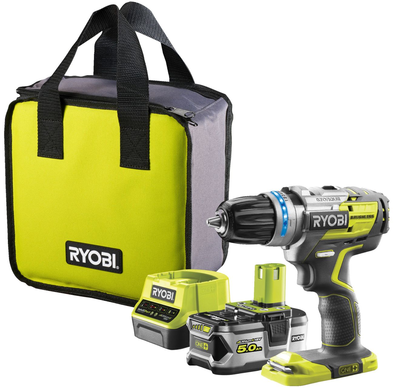 Aku příklepový šroubovák RYOBI R18PDBL-252S ONE+
