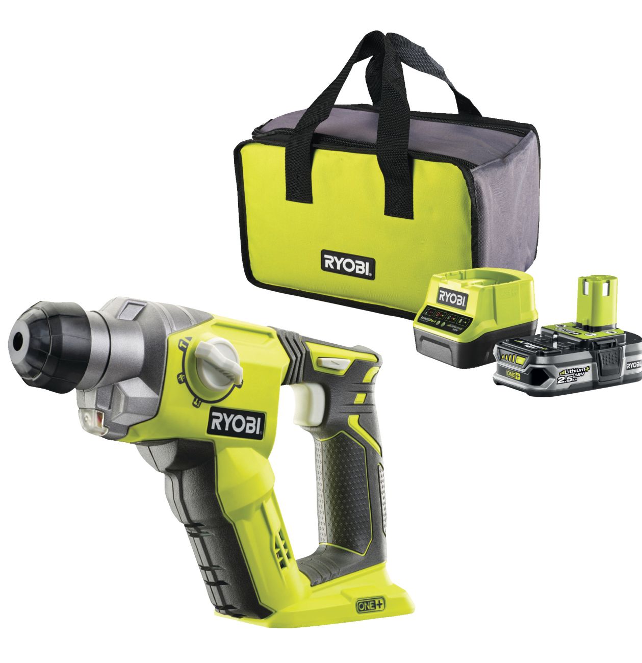 Aku vrtací kladivo RYOBI R18SDS-125S ONE+