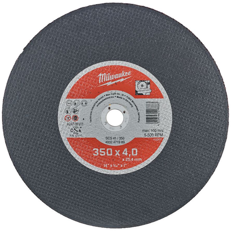 Řezný kotouč na kov MILWAUKEE SCS 41 PRO+ 350x4,0x25,4 mm