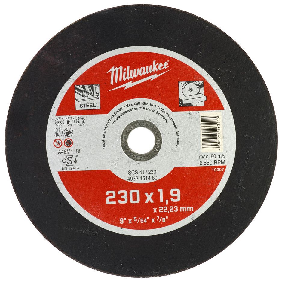 Řezný kotouč na kov MILWAUKEE SCS 41 230x1,9x22,2 mm