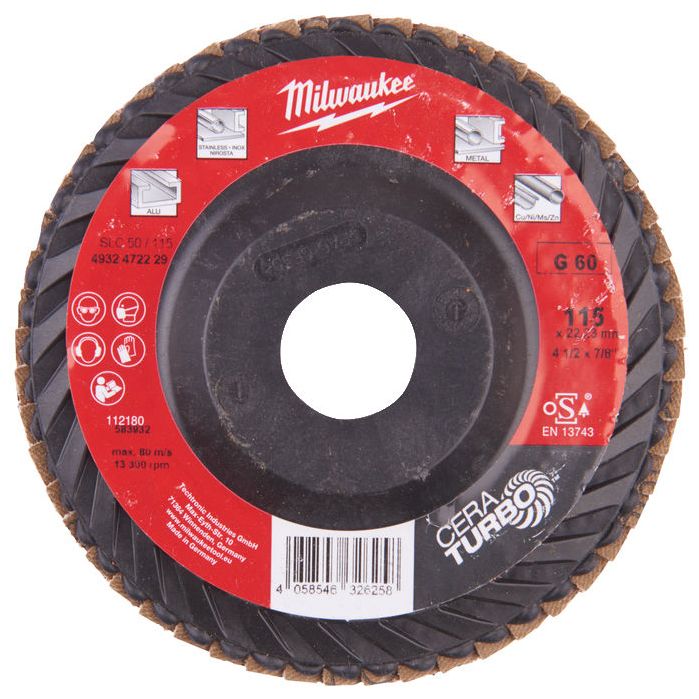 Lamelový kotouč MILWAUKEE SLC 50 CERA TURBO 115 mm G60