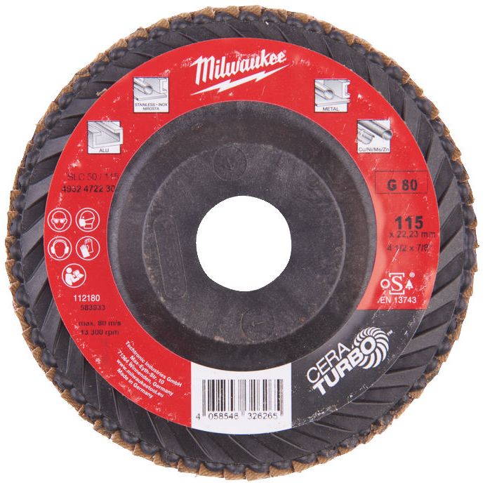 Lamelový kotouč MILWAUKEE SLC 50 CERA TURBO 115 mm G80